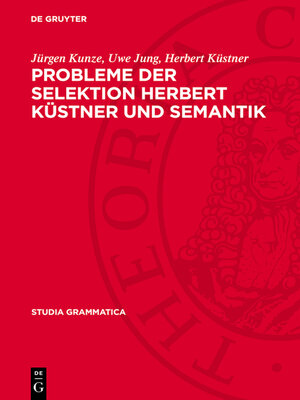 cover image of Probleme der Selektion Herbert Küstner und Semantik